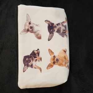 NEW- Cosmetic Bag- Dogs- CHIHUAHUAS